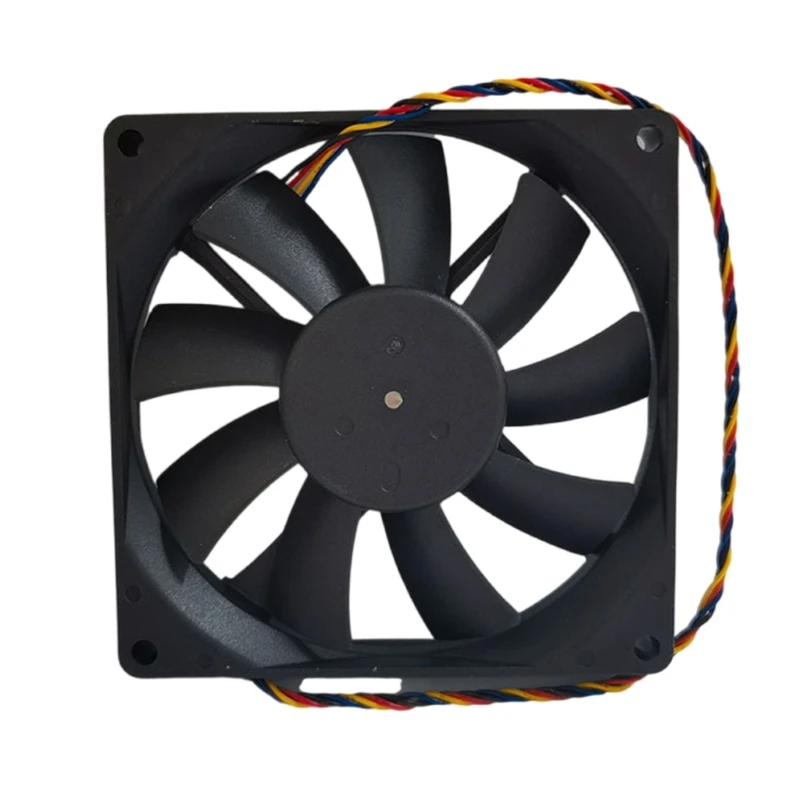 652F Optimal Air Circulation 90mm PWM Computer Fan, Low Noise 90mm Computer Case Cooling Fan for Office and Gaming PC