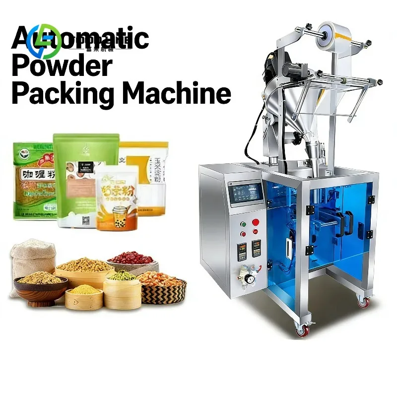 Customized VFFS Vertical Packer for Food Grade Milk Coffee Sugar Spice Powder with Reliable Integrated Sealing Performance