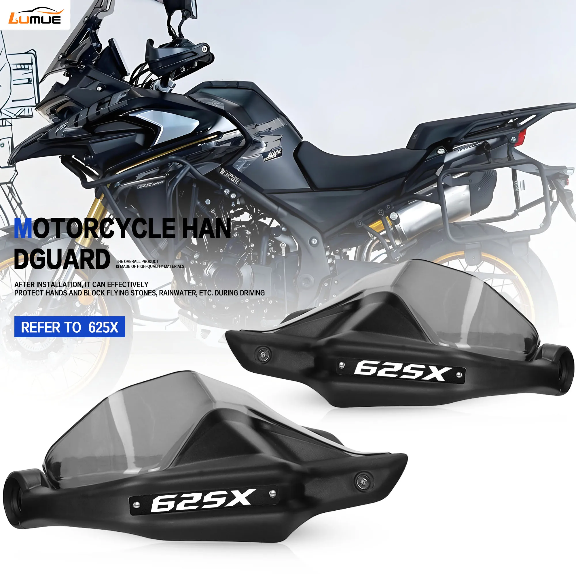 

Защитный экран-накладка на руль мотоцикла Kove 625X 625 X 2026, защита рук, ветрозащита рычагов