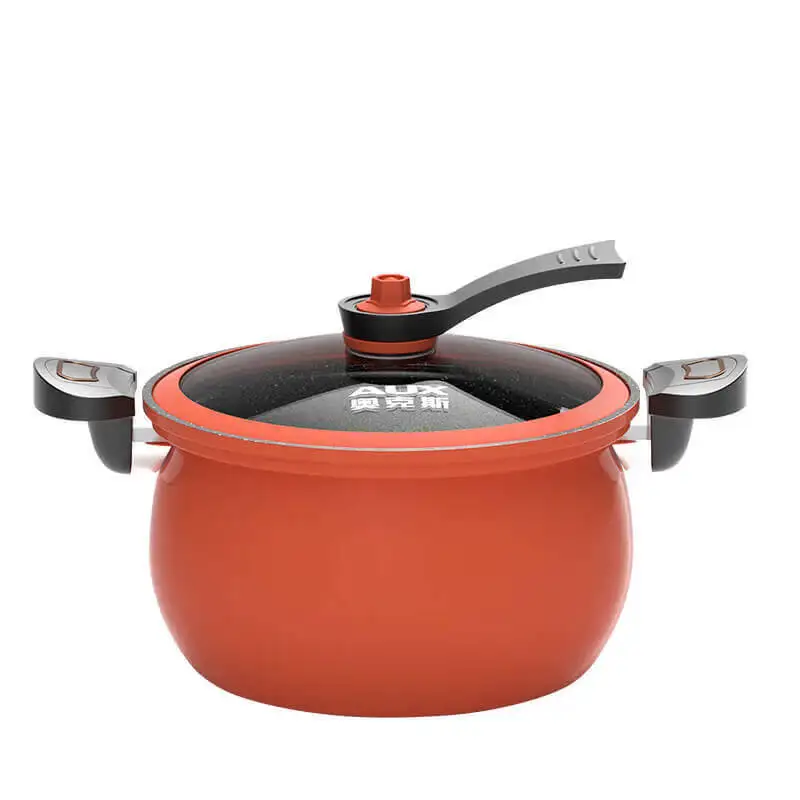 Multifunctional Ox Micro Pressure Cooker, Non-Stick Stew Pot Pressure Cooker for Gas Induction Cooker Pressure Cookers