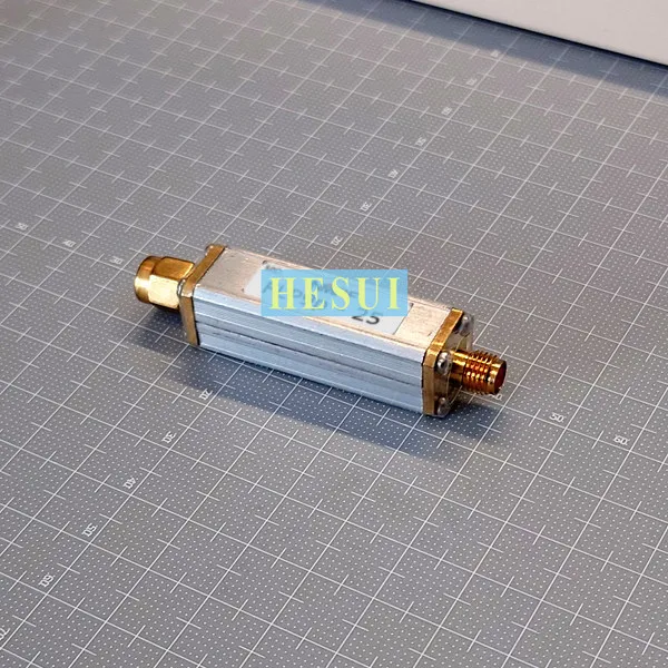 25MHz 9-order parallel low-pass filter, LC discrete component fabrication, compact, SMA interface