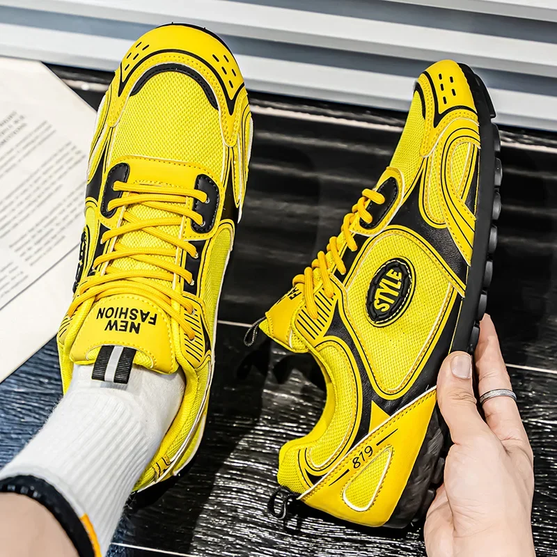 ELUVA Męskie buty Lekkie, oddychające sportowe trampki Antypoślizgowe buty sportowe dla mężczyzn Wygodne buty do chodzenia dla mężczyzn