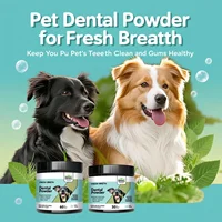 Polvo dental natural sabor menta para perros y gatos