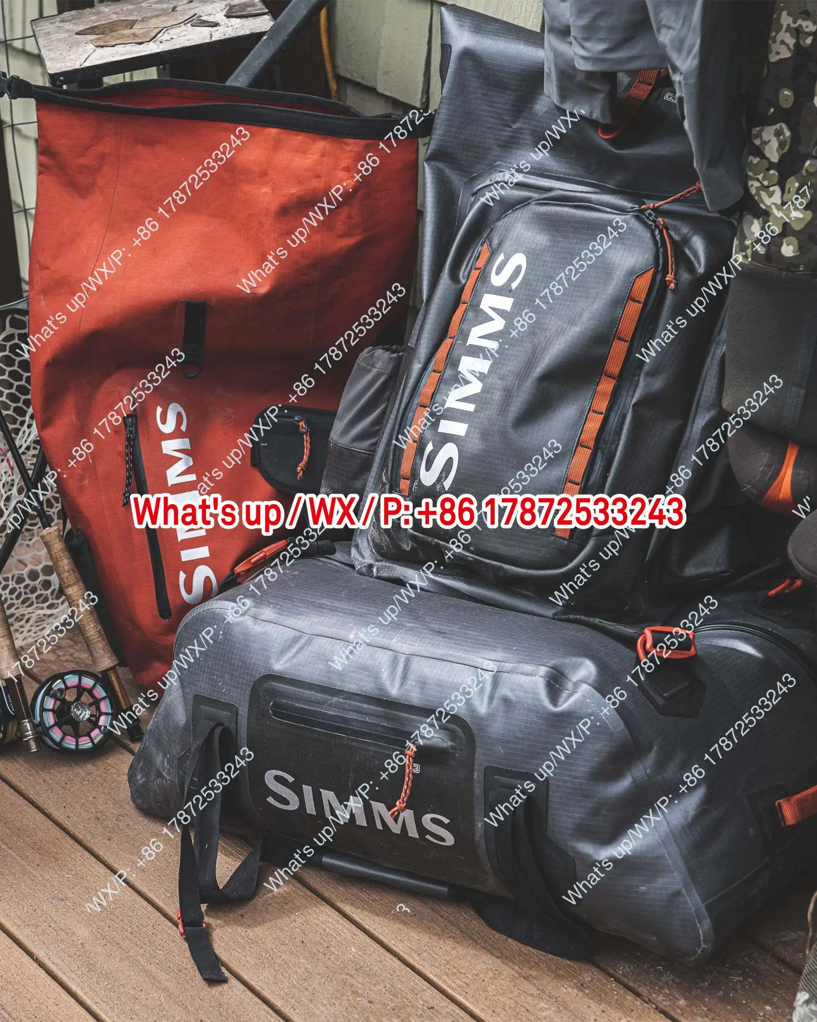 22 SIMMS Bolsa de equipo de pesca Flyfly Roada Bolsa de pesca deportiva multifuncional