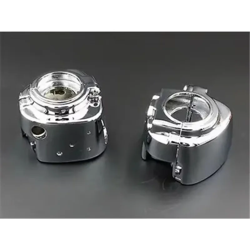 Motorcycle Chrome Handlebar Switch Cover for 96-12 Harley Softail Dyna Sportster V-rod FXST view 4