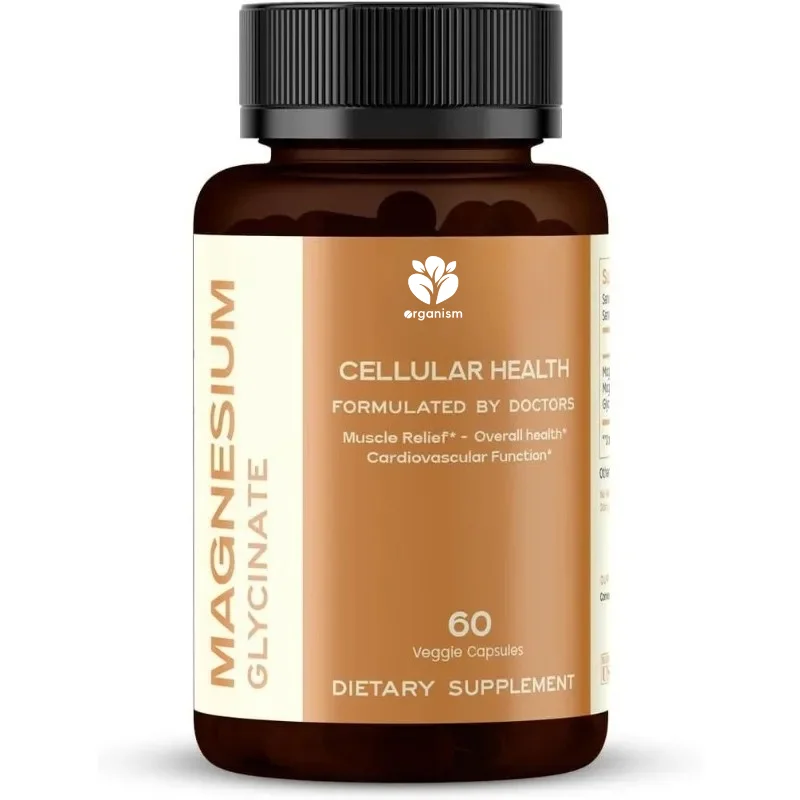 

Магний глицинат 500 мг - хелатный магний с высокой усвояемостью, 60 капсул