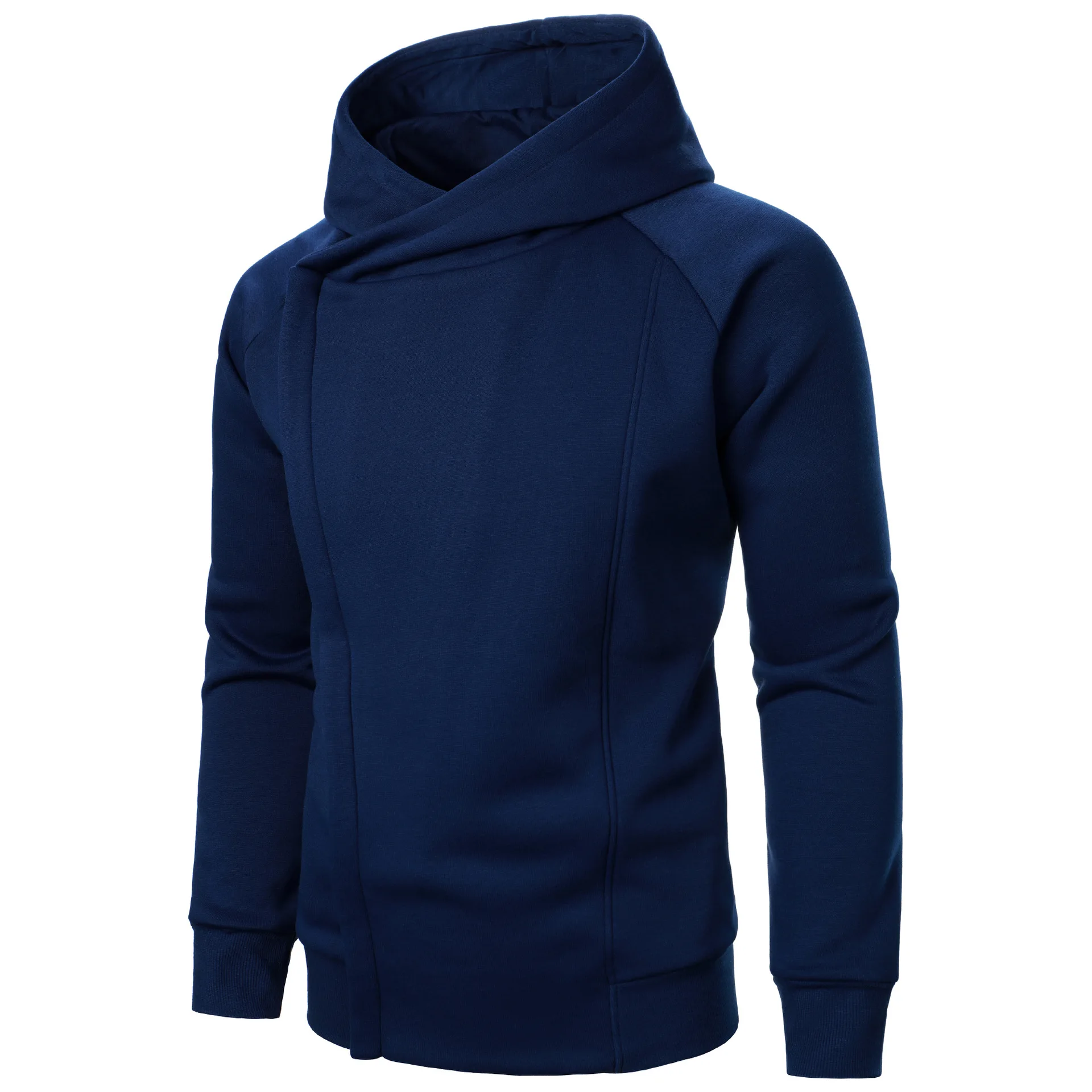 Sweatshirts Cardigan Retro Mens Hoodies Simple Side Zip Hooded Collar Tracksuits Camping Expedition Sportswear Casual Streetwear