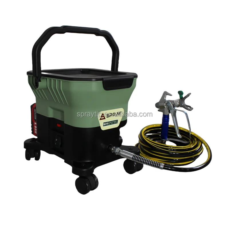 Hot고품질 전기 에어리스 스프레이 건 휠이 포함된 애플리케이션 파워 스프레이 건