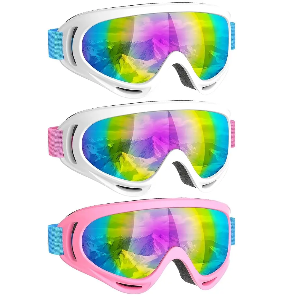 

Free Shipping Kids Motorcycle Goggles, 3 Pack ATV Dirt Bike Goggles Anti-UV Dustproof Windproof Racing Goggles for Boys & Girls