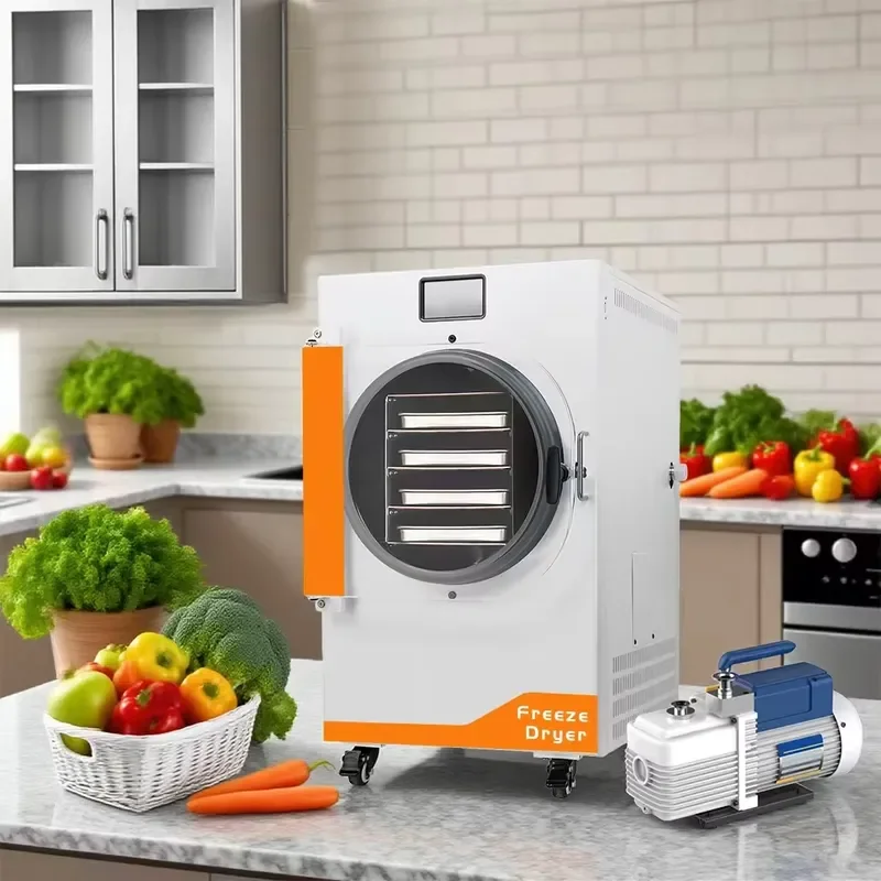 for Home 4kg Vacuum Freeze Dryer Machine Automatic Food Fruit Vegetable Dehydrator Preservation Equipment 110V Ready Stock