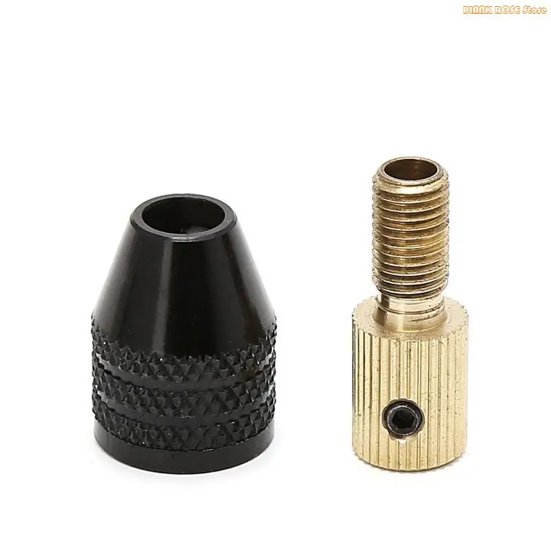 K1AE 3.17mm Electric Motor Shaft Mini Chuck Fixture Clamp 0.3mm-3.5mm Drill Bit