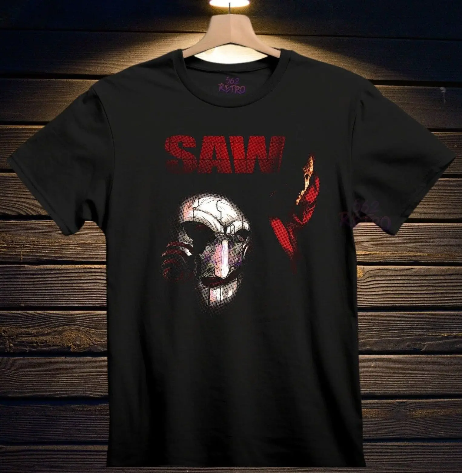 

SAW Horror Movie T-Shirt Black S-3XL Jigsaw