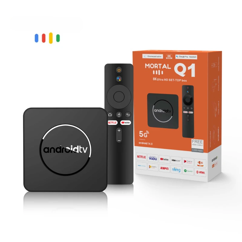 GD96 ATV Android 13 8K HDR صندوق التلفزيون الذكي Allwinner H313 صوت عن بعد رباعي النواة ثنائي واي فاي BT5.0 2GB 16GB مشغل الوسائط فك التشفير