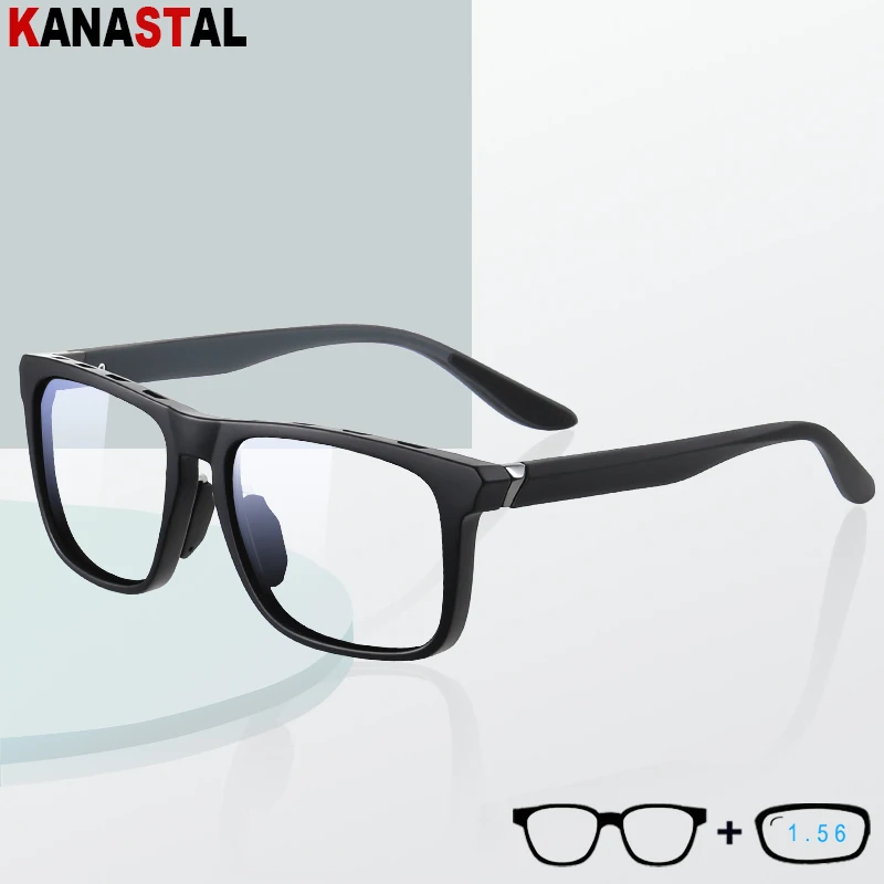 CR39 Prescription Myopia Presbyopic Eyewear Men Women Air Vent TR Eyeglasses Frame Blue Light Blocking Optical Reading Glasses