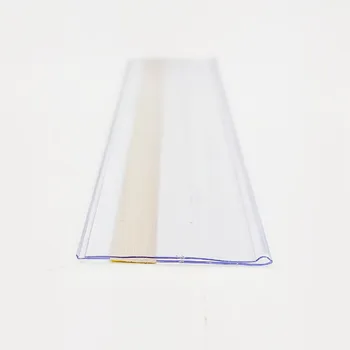 Bandes de données d'affichage en plastique à longue étagère, porte-clip en PVC, étiquette de signe de ker prudent, ruban adhésif de marchandise T1, H5cm, 1 paquet
