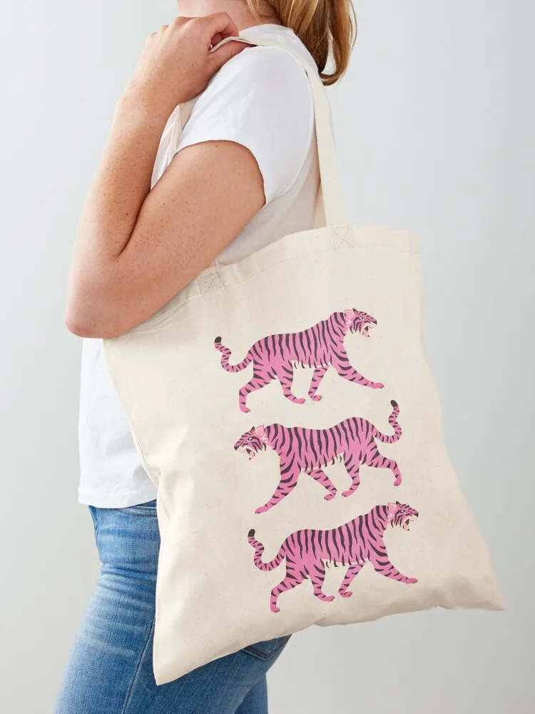 

Fierce: Night Race Pink Tiger Edition Tote Bag hand bags tote bag custom Big bag Women's beach bags