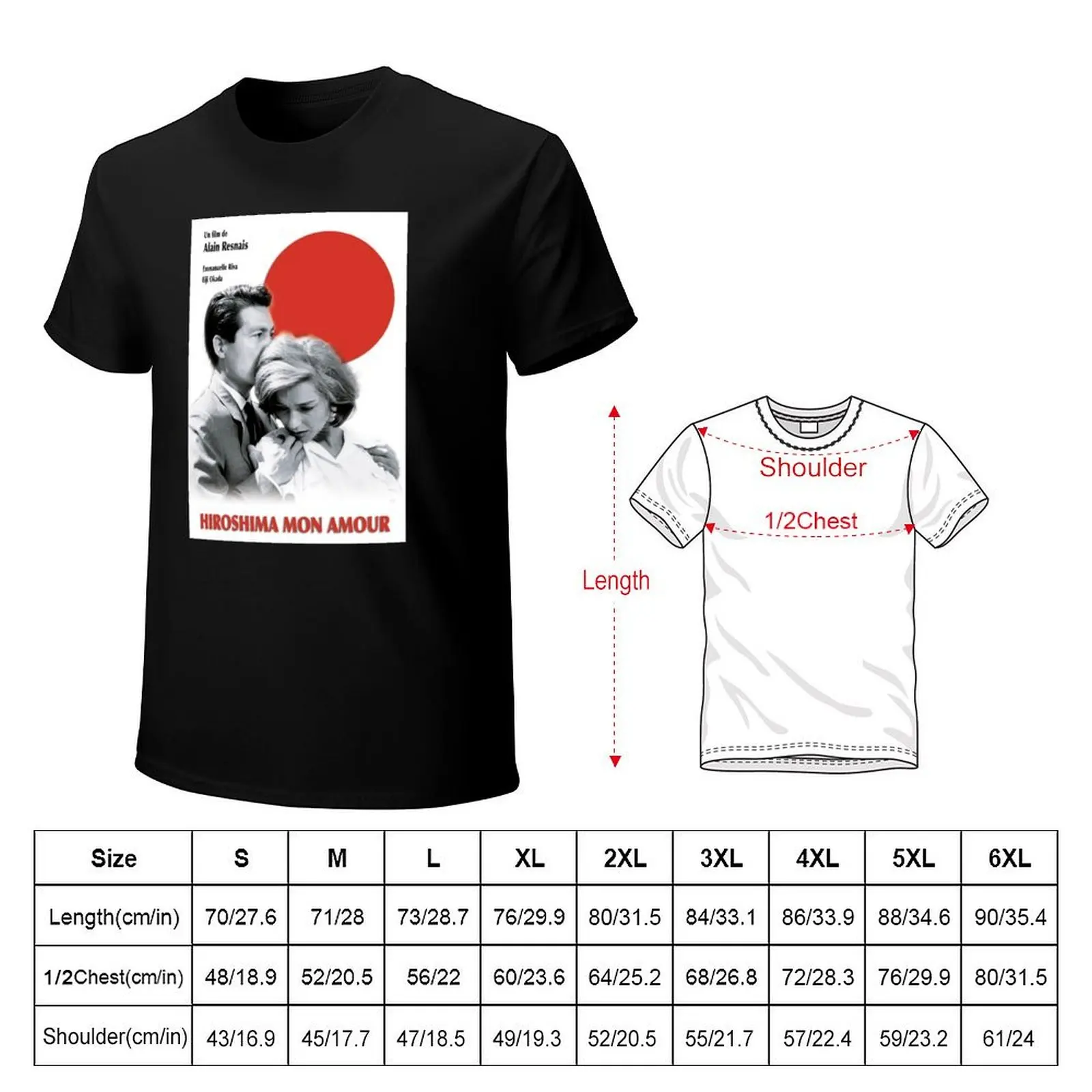 Hiroshima Mon Amour Alain Resnais T-Shirt Casual Trendy Streetwear Tee Shirt