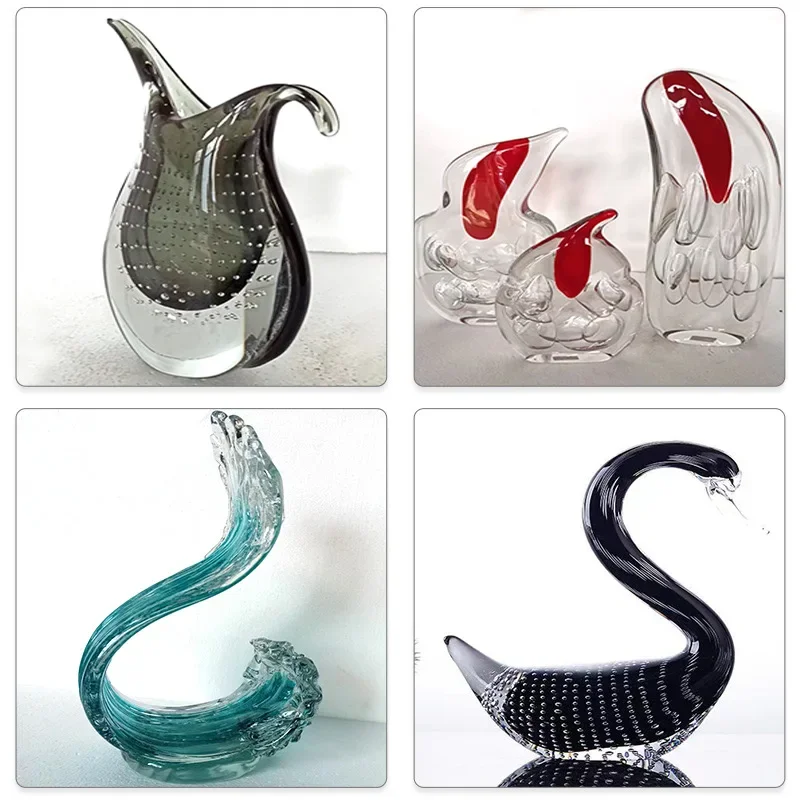 

Modern light luxury simple glazed ornaments, entrance countertop glass handicraft decorative ornaments