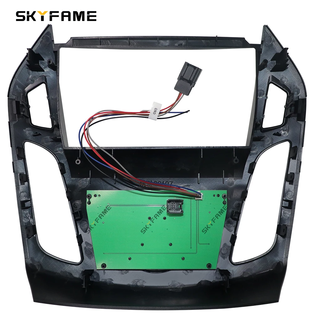 SKYFAME Car Frame Fascia Adapter Canbus Box Decoder Android Radio Dash Fitting Panel Kit For Ford Transit Tourneo Connect