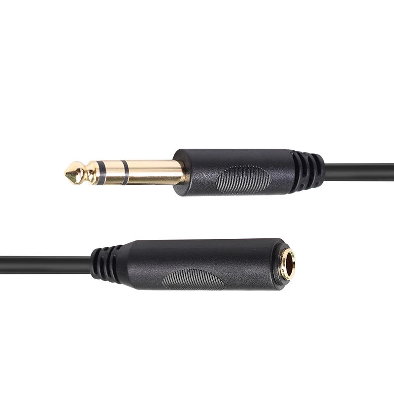 1/4 Inch TRS Stereo 6.35mm Male to Female Audio Extension Cable for Amplifier Monitors Headphone Mixer Guitar 1.8m 3m 4.5m 6m