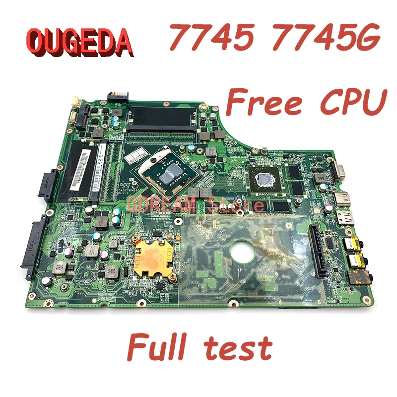 

OUGEDA DA0ZYBMB8E0 MBPUN06001 MBBPJ06001 MBPUP06001 For Acer aspire 7745 7745G Laptop Motherboard DDR3 HD5650 2 Memory slot