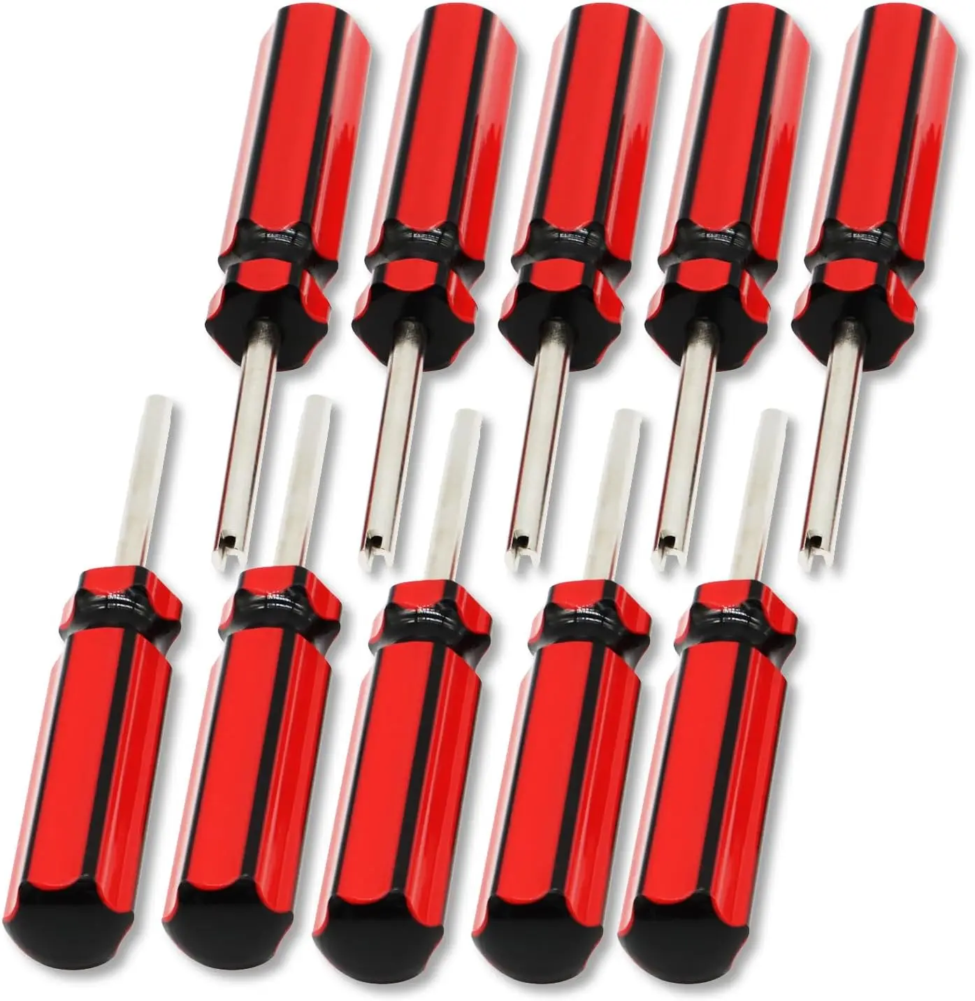 

10Pcs Screwdriver Valve Core Remover Tire Tube Installer Repair Tool