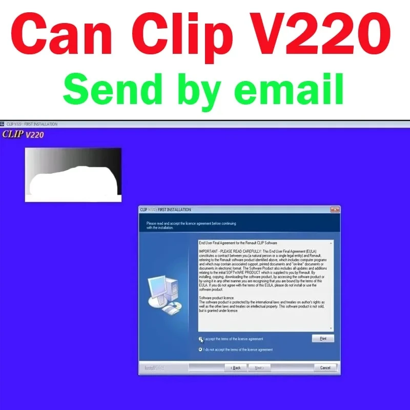 2024 Newest Can Clip V220 With Gift Reprog V191+Pin Extractor V2 Update Data to 2029 For Renault OBD2 Diagnostic Software