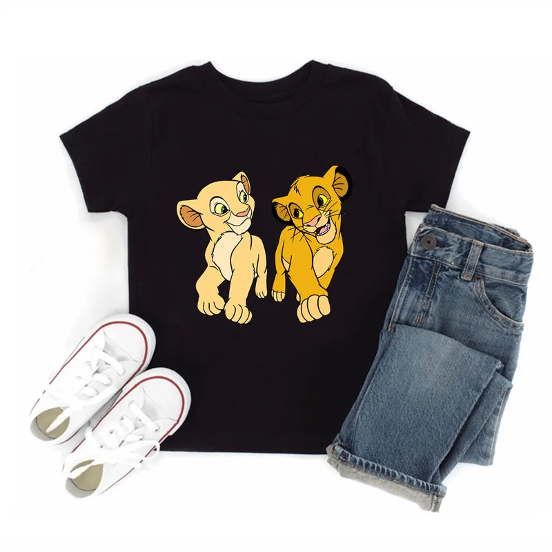 Lion King Cute Simba Cartoon Patches for Clothes Heat Transfer Thermal Stickers DIY Kids T shirt Iron on for Women Appliqued