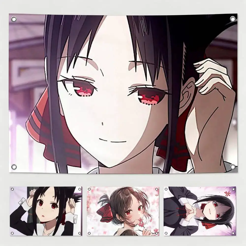 Anime Kaguya Shinomiya Flags for Bedrooms Home Decor Items Outdoor Decors Garage Decoration Flaga