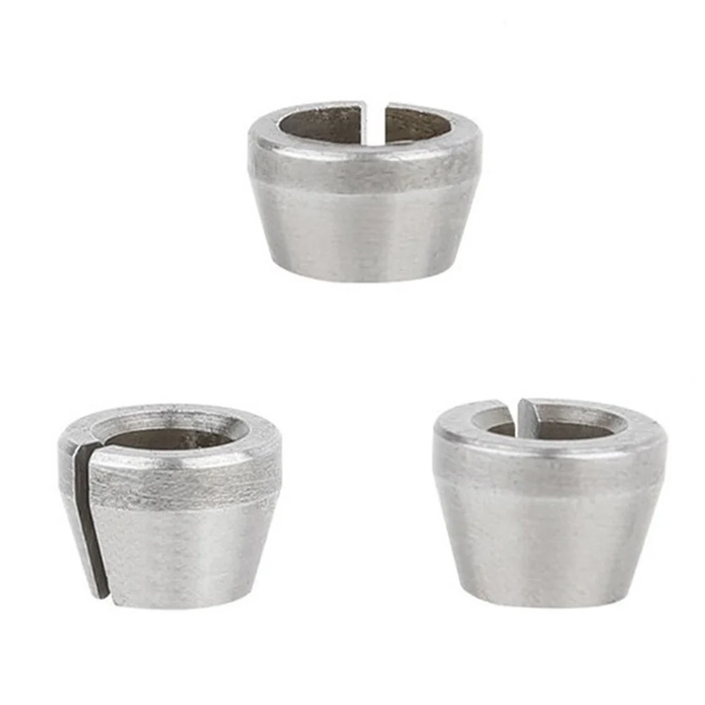 3pcs Collet Chuck 6mm 6 35mm 8mm Compatible with For Engraving Machines and Wood Routers for Precise Chuck Adaptation
