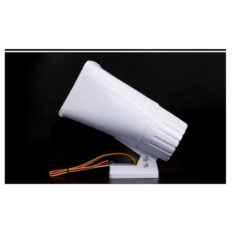 AB25-DC 12V Filo 30 Watt Sirena Dual Tone Interno/Esterno 120Db Sirena Super Allarme Corno Sirena di Allarme di Sicurezza