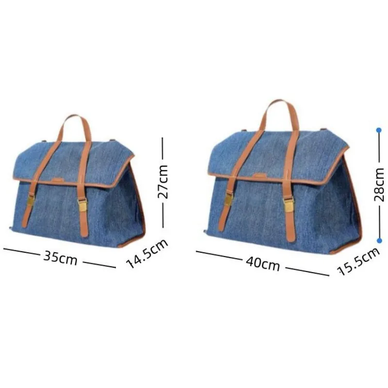 UKF New Style Luxury Designer High-end Denim Backpack Shoulder Crossbody Bag for Women Portable Briefcase 2024 Summer Bolas Hobo