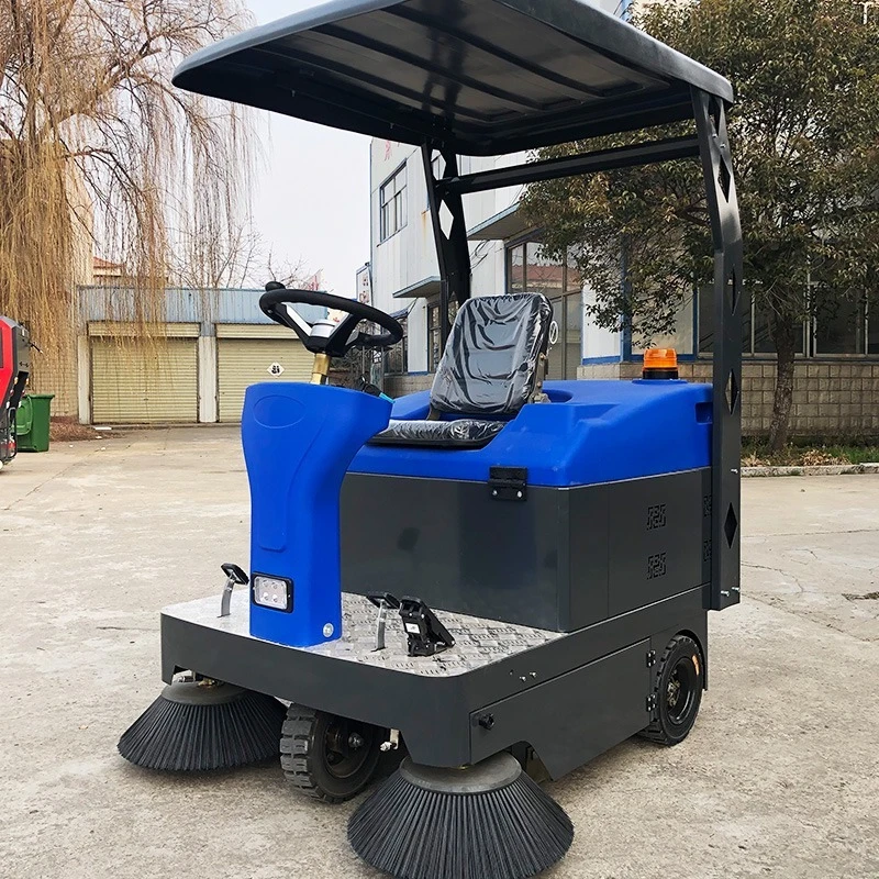 Electric Street Sweeper Customized Industrial Warehouse Road Sweeping Equipment Ride On Floor Scrubber Shopping Mall CIP