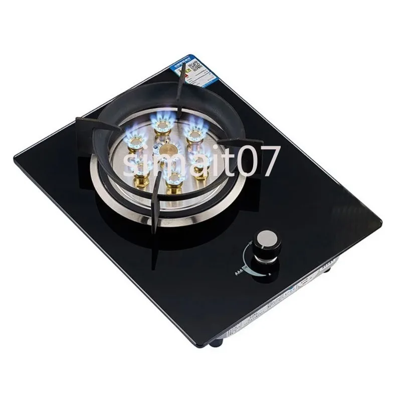 

Single-Burner Built-In Gas Cooktop - Household Seven-Cavity Stove for Natural Gas & Liquefied Gas