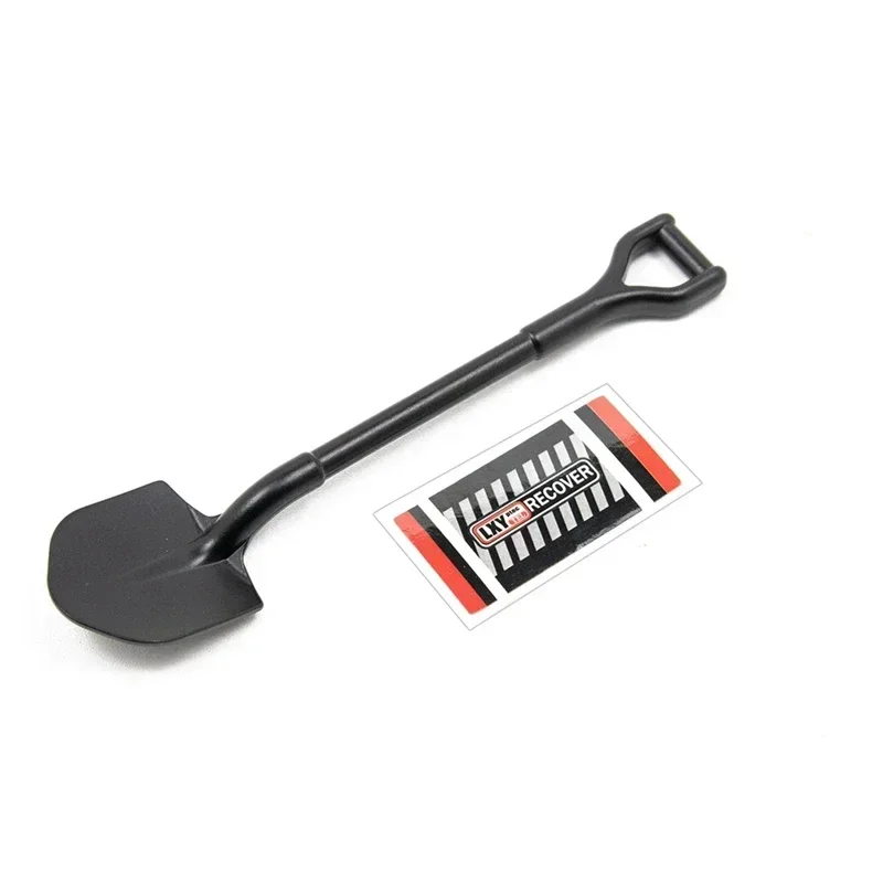 105X25mm Simulation Metal Shovel Decoration For 1/10 RC Crawler Car Axial SCX10 90046 Trxs TRX4 D90 Upgrade Parts