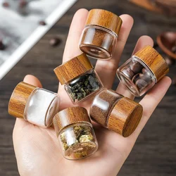 Mini Glass Sealed Jar Food Grade Coffee Powder Dispenser Bottle Portable Tea Coffee Beans Storage Small Empty Bottle