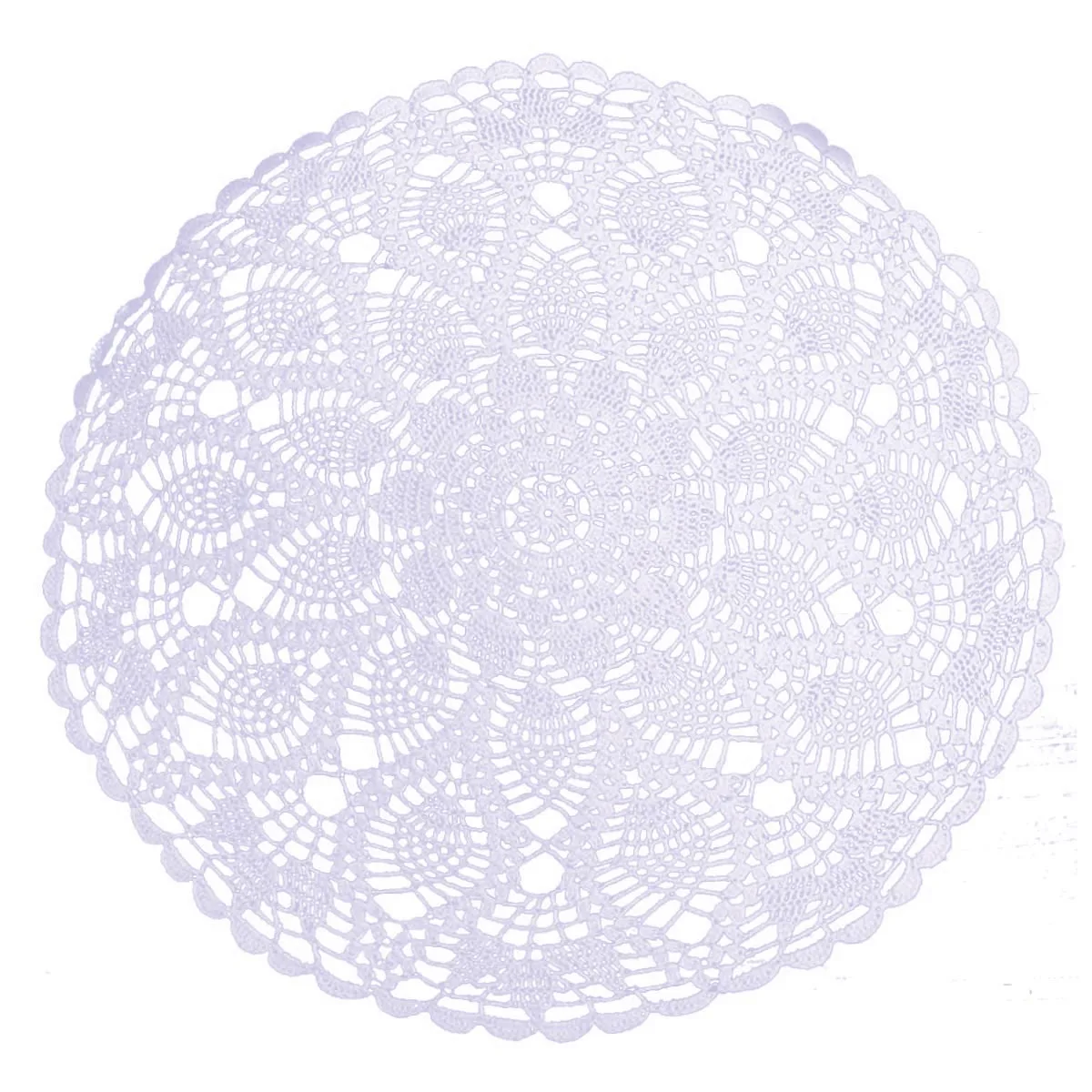 BomHCS    Handmade Crochet Lace Tablecloth Doilies Knitted Round Table Doily Coffee Shop Placemat Kitchen Place Mats