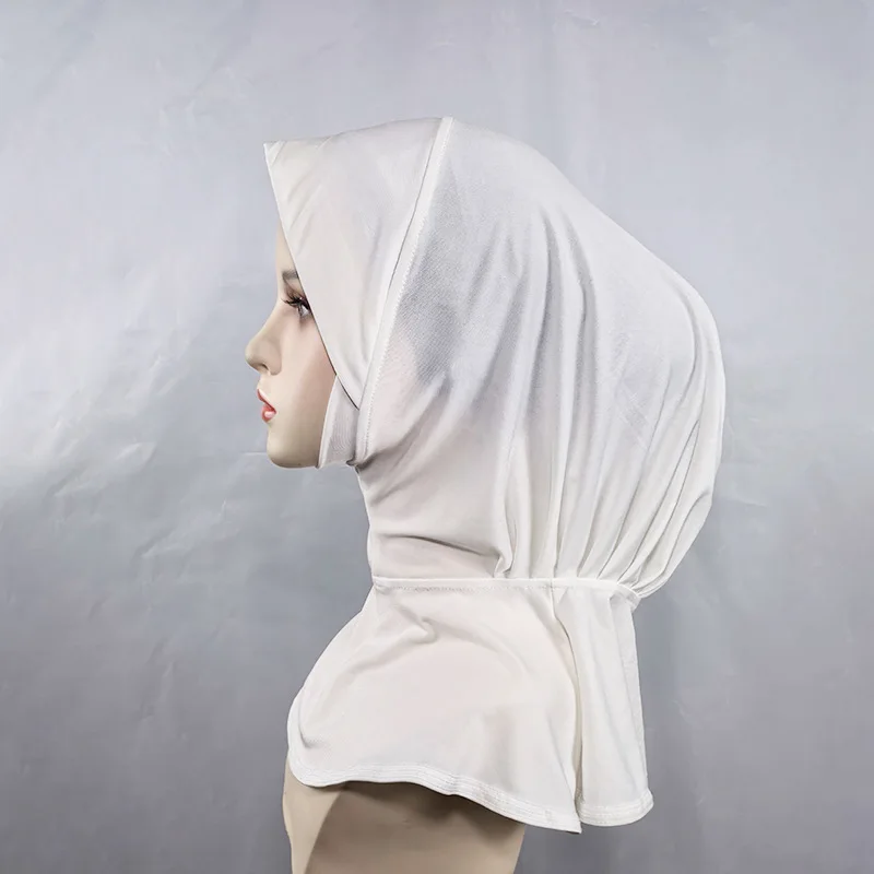 

Ramadan Instant Scarf Turban Women Muslim Inner Hijab Head Neck Cover Amira Underscarf Bonnet Islamic Headwrap Jersey Headscarf