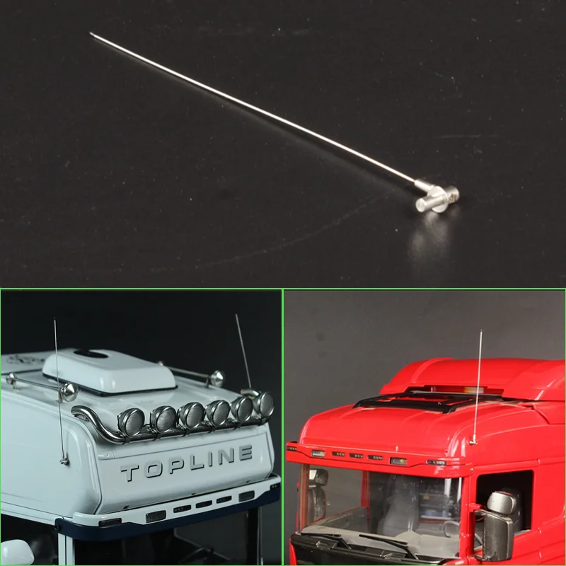 1:14th مقياس 1 قطعة هوائي معدني محاكاة ل Tamiya مركبة يتم التحكم بها عن بُعد سكانيا 770S R620 فولفو بنز أروكس مان TGX اكسسوارات السيارات