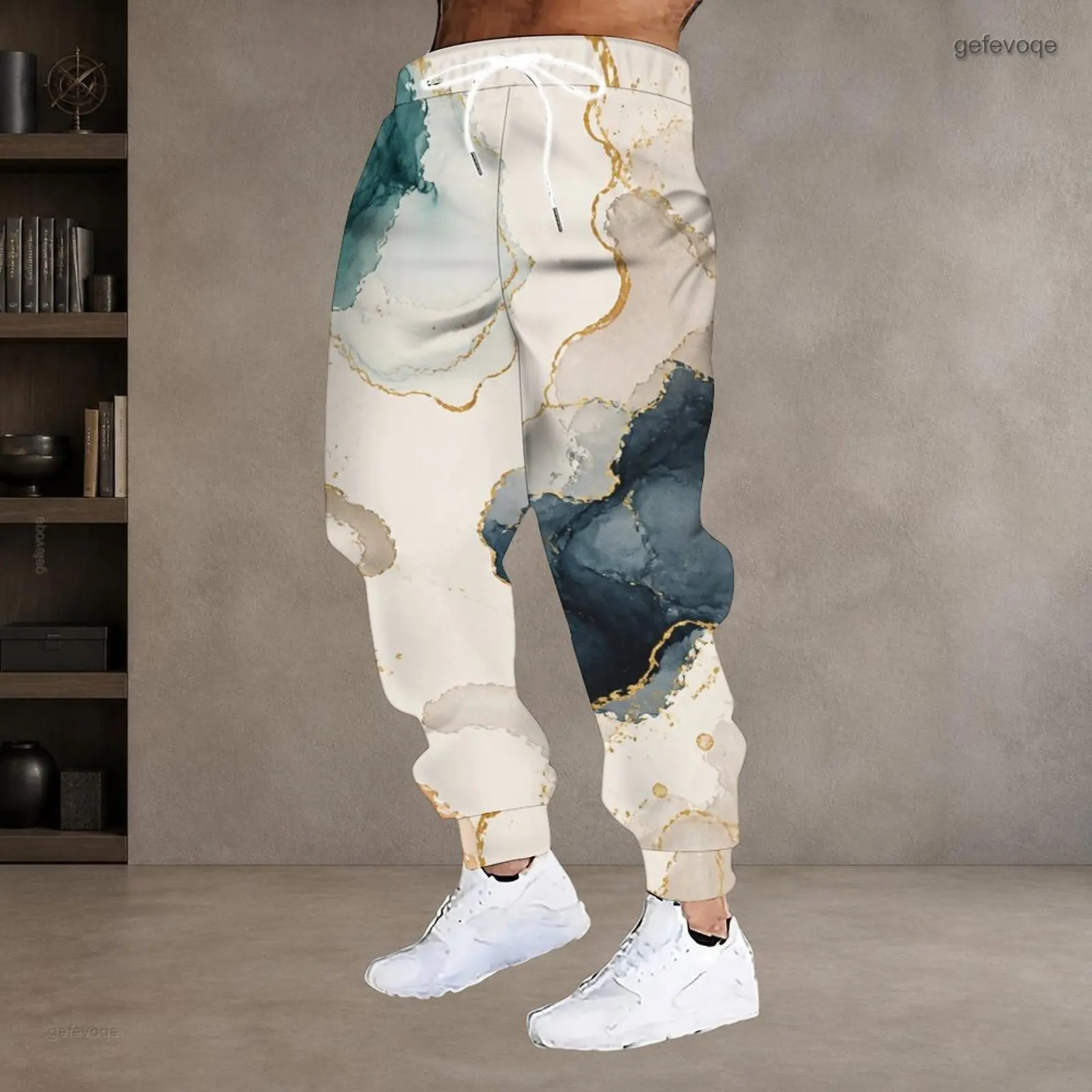 Men's Printed Drawstring Joggers — product detail 15