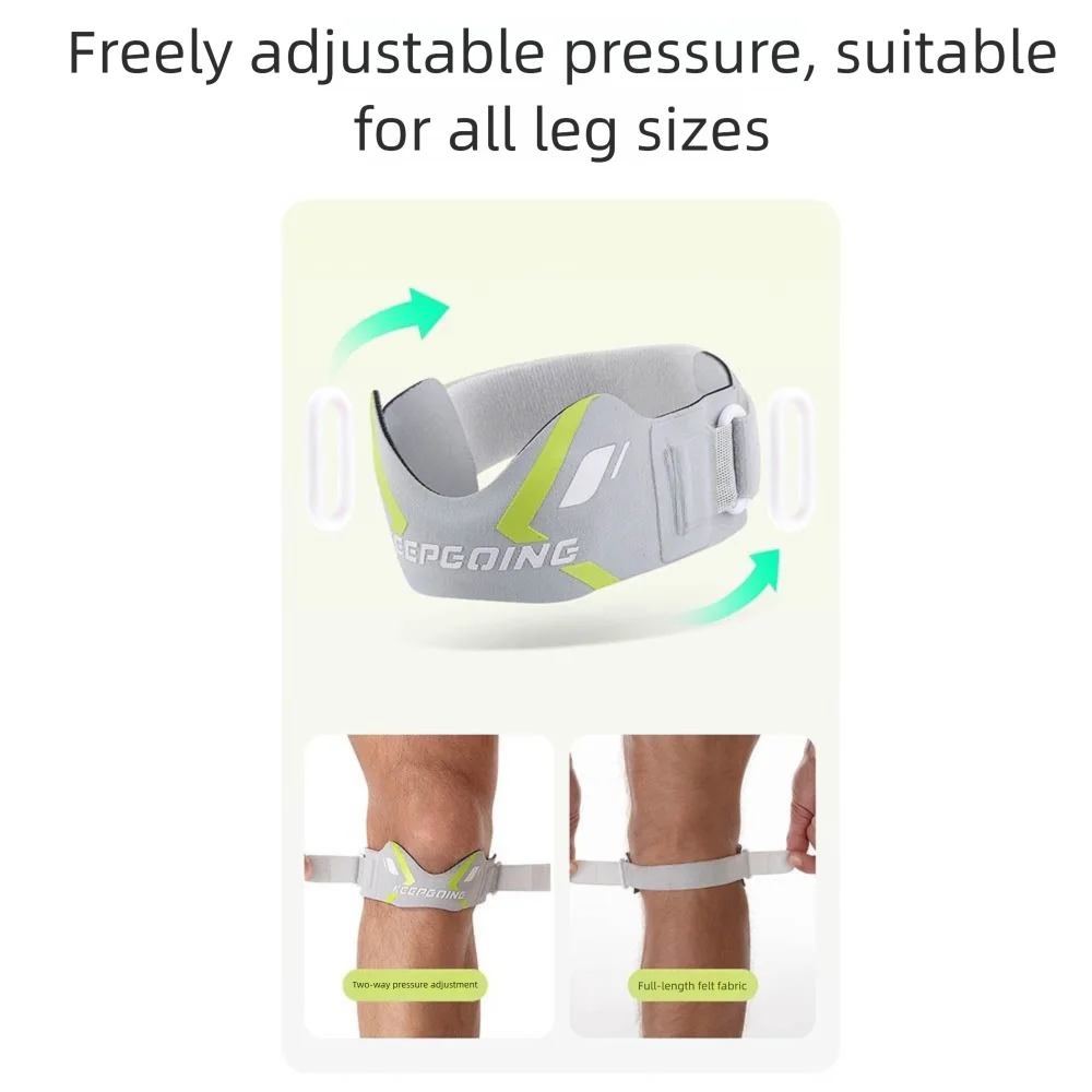 Breathable Knee Brace Non-Slip Design Shock Absorber Knee Patella Support Patellar Tendon Stabilizer Adjustable