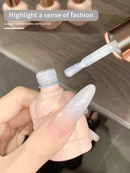 Milky White Jelly Nude Gel Nail Polish 10ml White Translucent Soak Off Gel Vernis Semi Permanent Need UV Light Cure