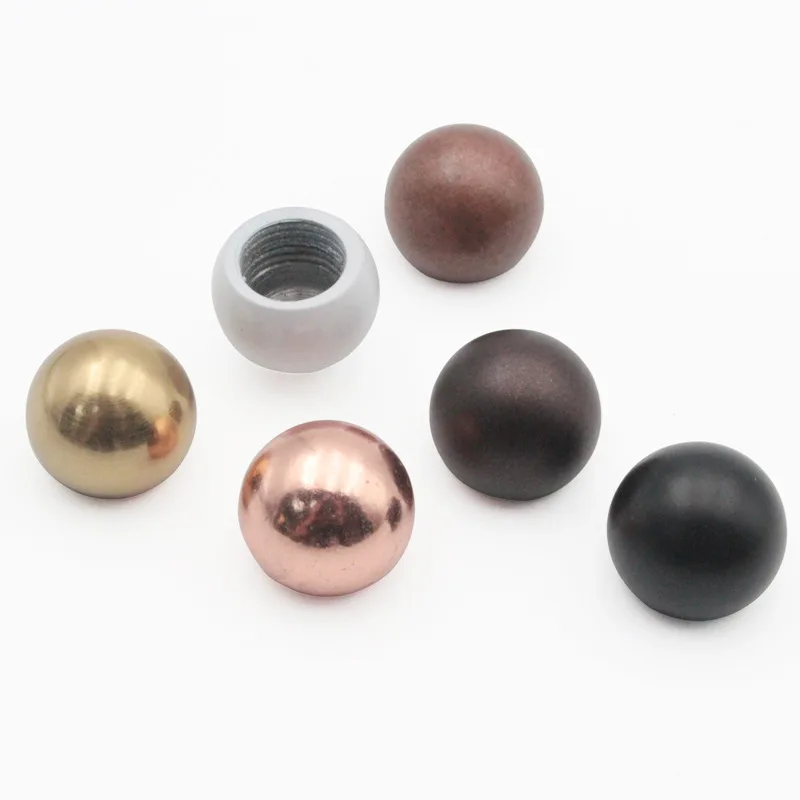 50pcs Round Ball Through Hole Threaded Ball Suitable for Hollow Threaded Tubes Lighting Fixtures Accessory