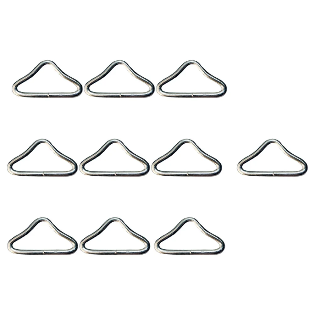 30 Pcs Metal Special Ring for Trampoline Child Rings Triangle Galvanized Steel Wire Jumping Bed