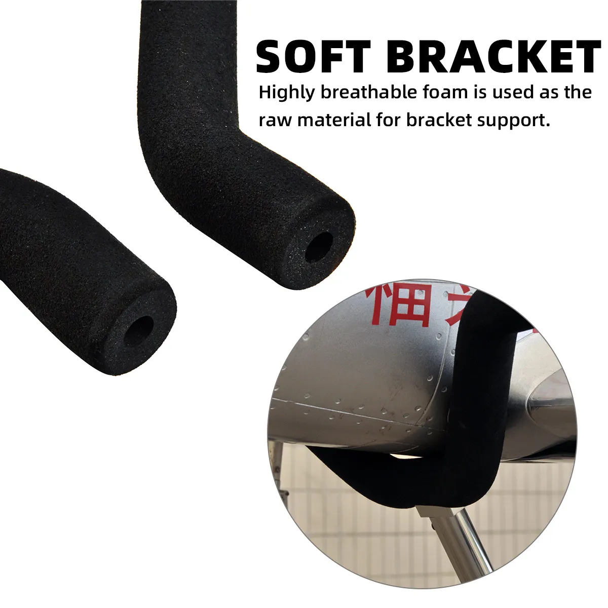 Model Display Stand Folding Aluminum Alloy Support Bracket for RC Toy Airplane Jet Boat or DIY Models - Image 6