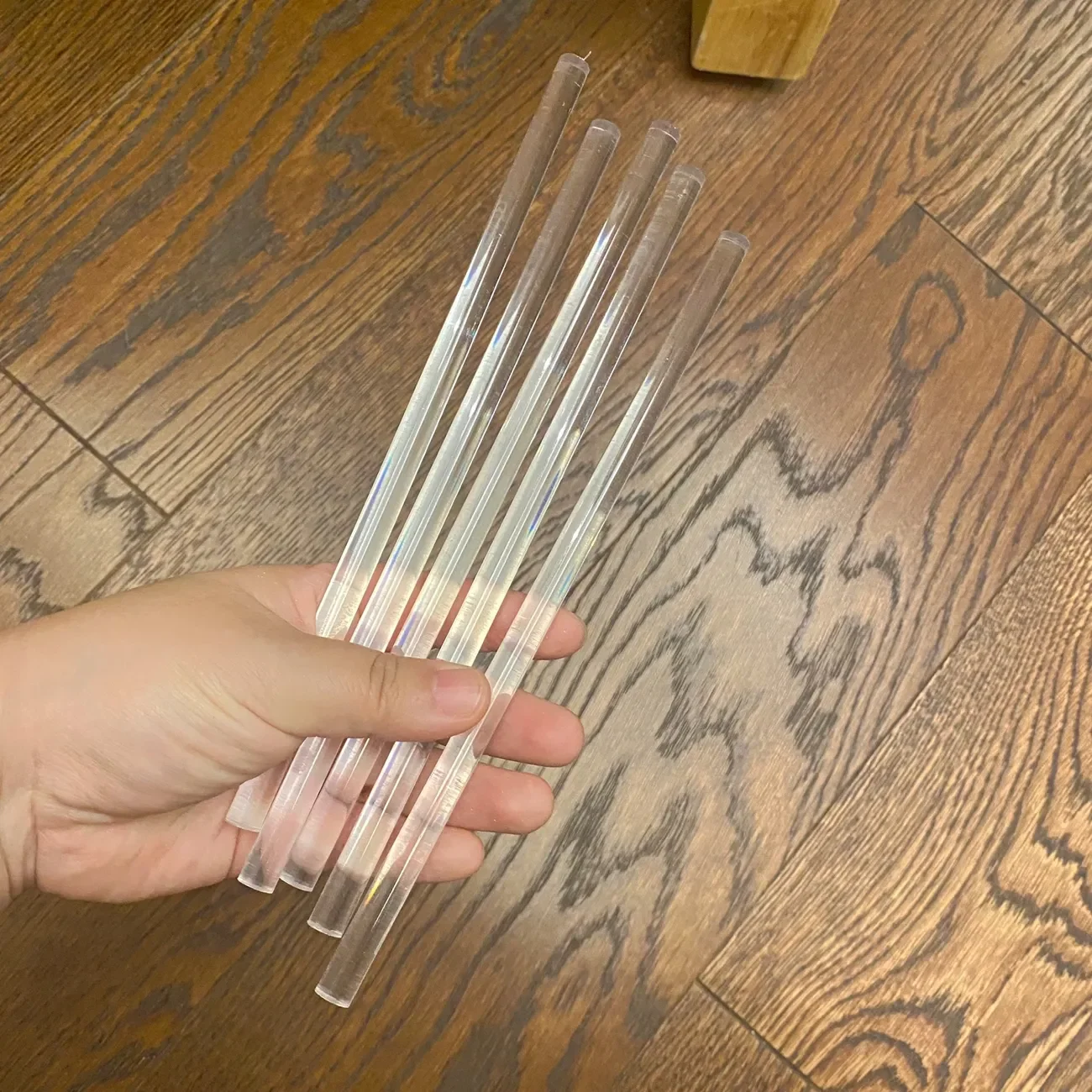 1pc Transparent Organic Glass Rod Acrylic Solid Round Bar Crystal Column PMMA Light  Guide Rod Dia 2-60mm DIY Tools Length 50CM