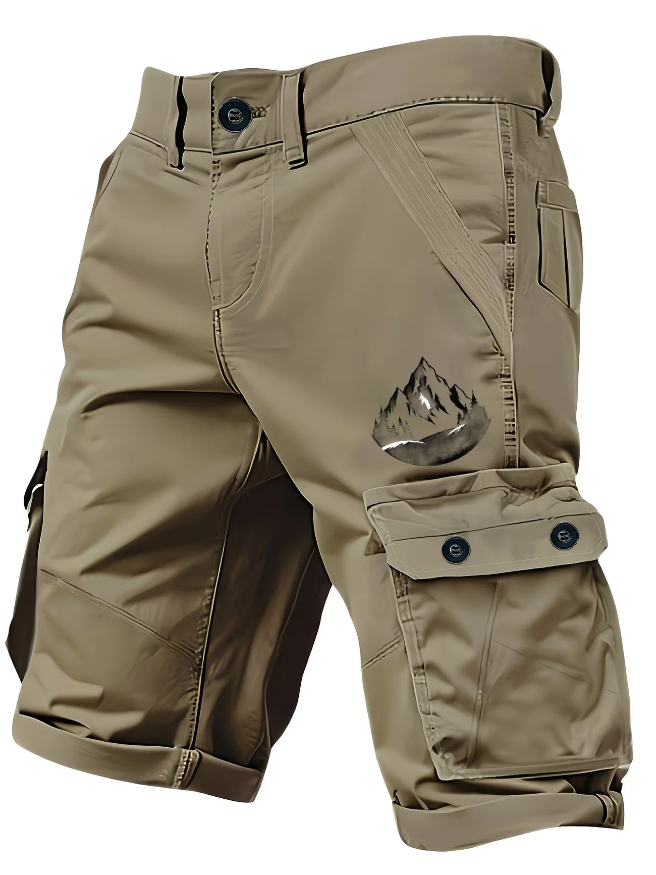 

Men's Fashion Cargo Pants — Casual, Loose Fit with Multi-Pocket Design; Ideal for Outdoor Activities.