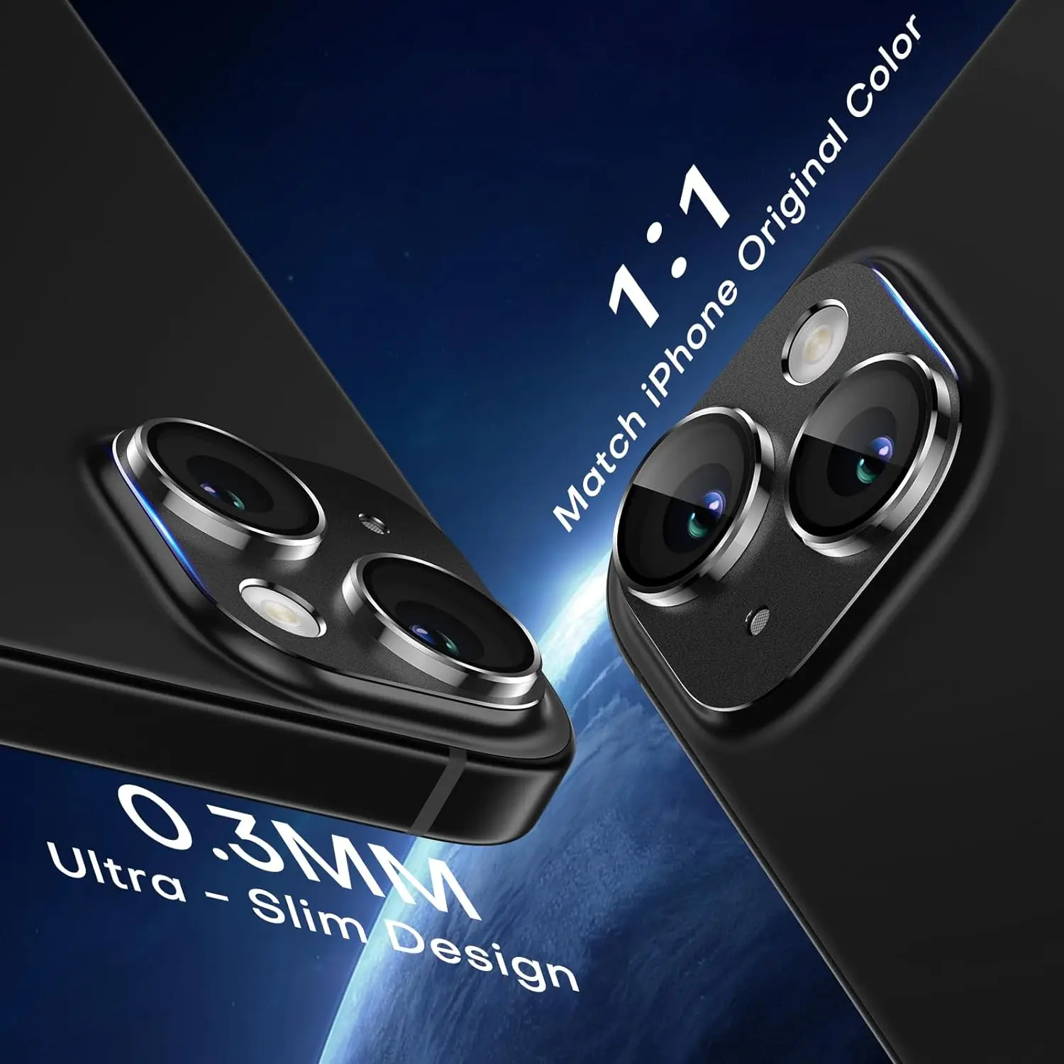 2PCS Tempered Glass Camera Lens Protector Cover For iPhone 15 Pro Max 14 Plus 13 Mini 15Pro 14Pro Protection Phone Accessories - náhled 3