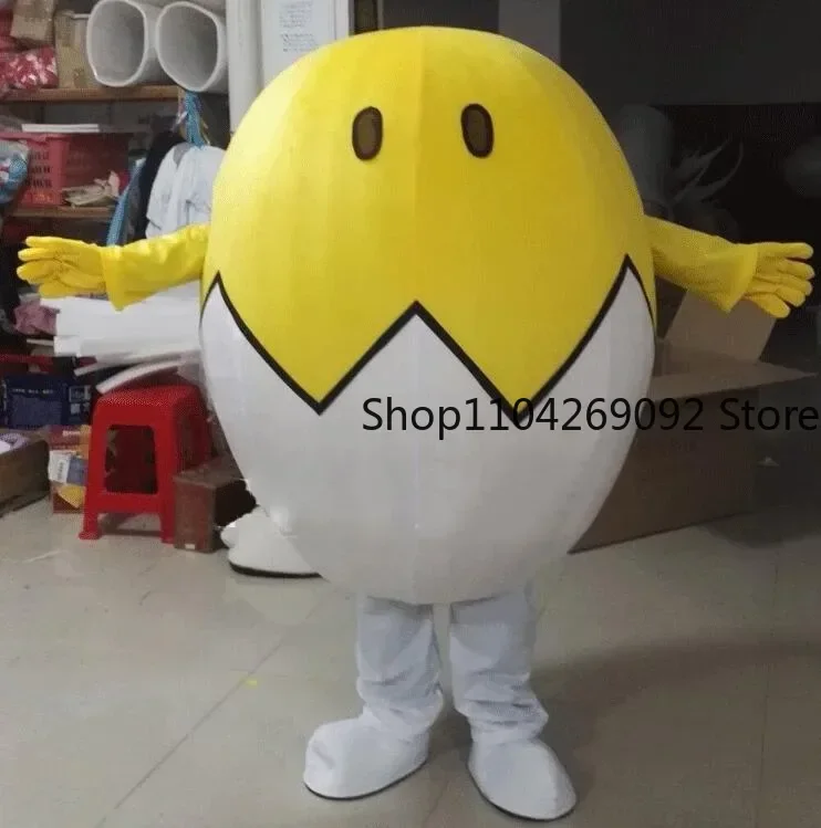 Egg Shell Mascot Costume Fancy Dress Doll Cartoon Character Adult Fursuit Fancy Dress Christmas Cosplay Anime for Halloween