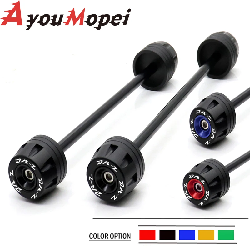 Motorcycle Front Rear Axle Sliders Fork Sliders Crash Protector Fit For Suzuki DRZ400SM DRZ400S DRZ400SE 2000-2023 DRZ 400